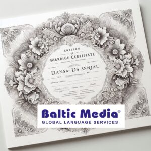 Översättning av vigselbevis med översättningsbyrå Baltic Media 6 Översättning av vigselbevis med översättningsbyrå Baltic Media