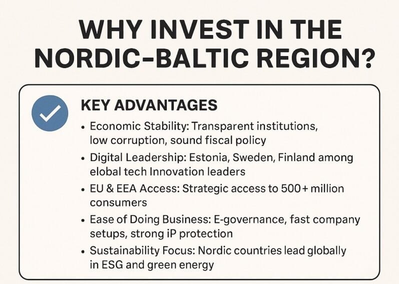 Why invest in the Nordic-Baltic region, and what is the cultural and language-specific aspect of this economic region? 8 Why invest in the Nordic-Baltic Region