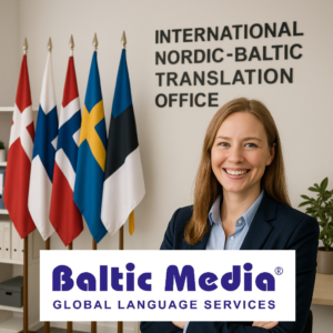 Nordycko-bałtyckie biuro tłumaczeń w Europie Północnej dla języków skandynawskich i bałtyckich 1 Witamy w Baltic Media® - profesjonalnym biurze tłumaczeń w regionie nordycko-bałtyckim*