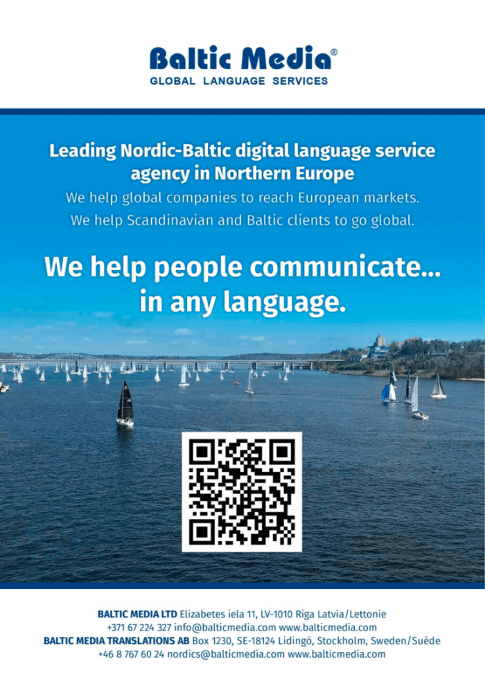 Traduction de langues 4 Baltic Media Traduction de langues | Services de traduction en Europe du Nord — une entreprise de traduction nordique et balte certifiée ISO