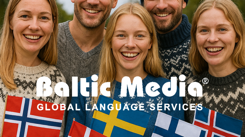 Nordic languages and Nordic translation services