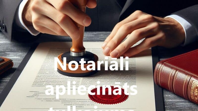 Notariāli apliecināts tulkojums