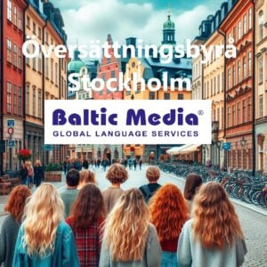 Översättningsbyrå i Stockholm, Sverige med människor på Stokcholms gata